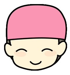 帽子：ピンク