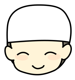 帽子:白
